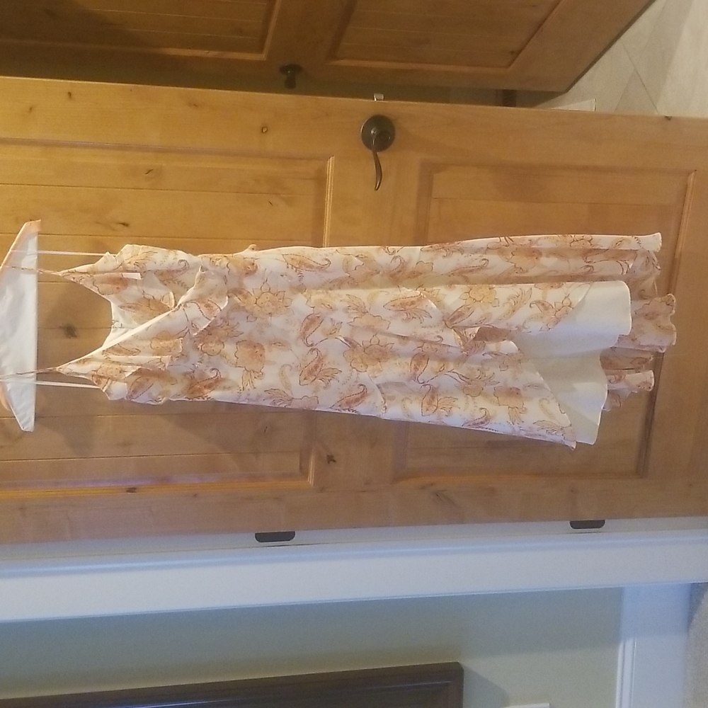 Express peach floral hi-lo maxi dress (XS)